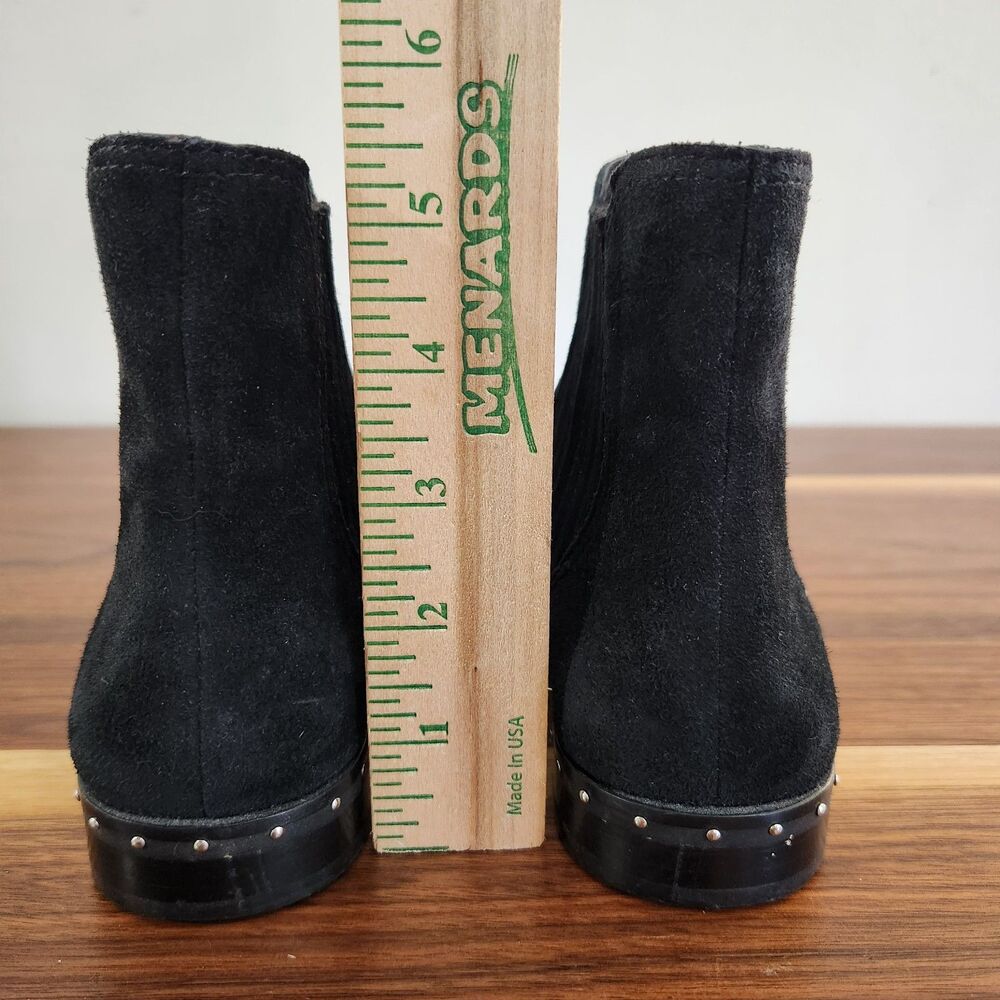 Rebecca Minkoff Madysin Black Suede Leather Ankle Bootie Boot Fall Winter Size 6 - Picture 7 of 9
